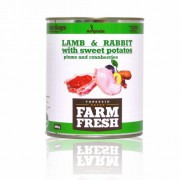 Farm Fresh – Lamb & Rabbit with sweet potatoes, plums and cranberries 800 g